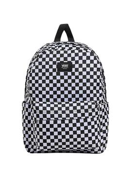 Rucksack Vans Old Skool Grom Check Schwarz für Kinder