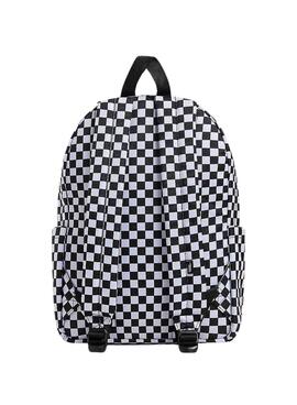 Rucksack Vans Old Skool Grom Check Schwarz für Kinder