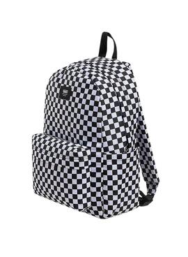 Rucksack Vans Old Skool Grom Check Schwarz für Kinder