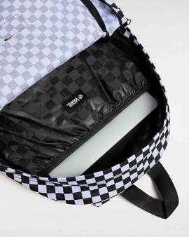 Rucksack Vans Old Skool Grom Check Schwarz für Kinder