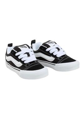 Turnschuhe Vans Knu Skool schwarz weiß für Kinder