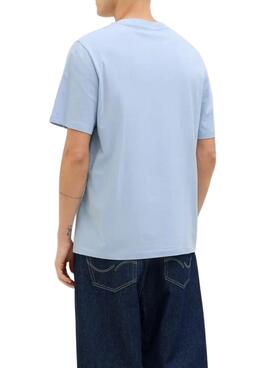 T-Shirt Jack and Jones Palm blau für Herren.