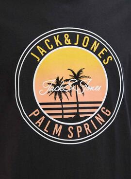 T-Shirt Jack and Jones Palm Schwarz für Herren