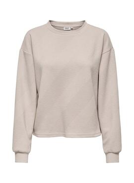 Pullover Only Chris beige für Damen.