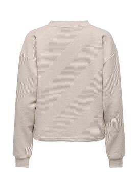 Pullover Only Chris beige für Damen.