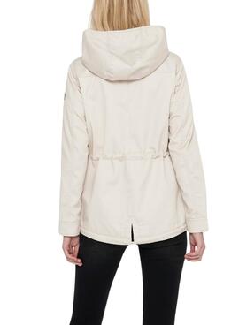 Parka Nur Lorca beige für Damen