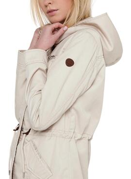 Parka Nur Lorca beige für Damen