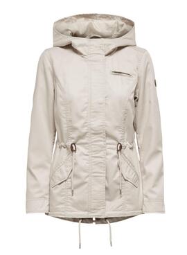 Parka Nur Lorca beige für Damen