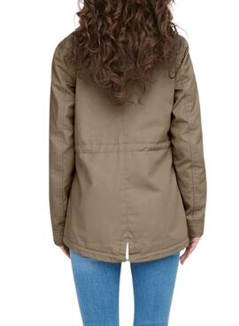 Parka Only Lorca braun für Damen