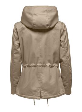 Parka Only Lorca braun für Damen