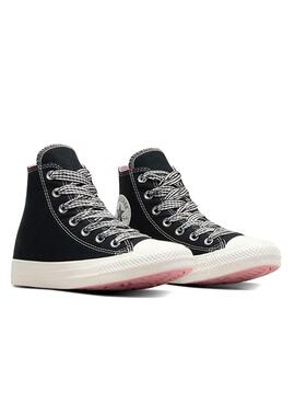 Sneakers Converse Chuck Taylor schwarz für Damen.