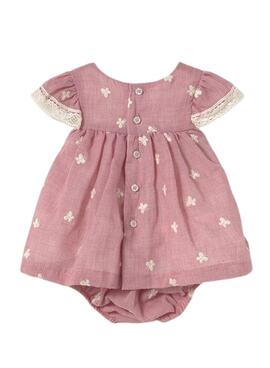 Kleid Mayoral mit rosa bestickter Babyhose