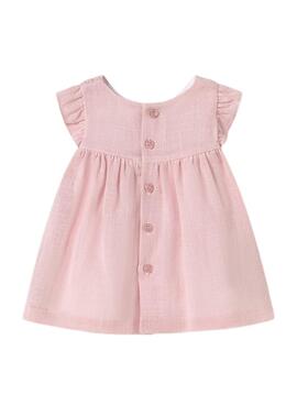 Kleid Mayoral in rosa Bienenstockmuster für Babys