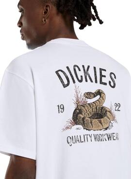 T-Shirt Dickies Snake in Weiß für Herren