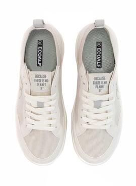 Ecoalf Deia beige Sneakers für Damen.