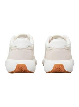 Sneakers Calvin Klein Runner Mix beige für Frauen