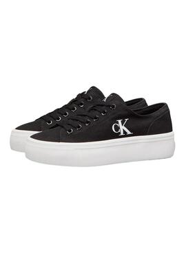 Sneakers Calvin Klein Flatform Low in Schwarz für Damen