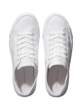 Calvin Klein Flatform Low Turnschuhe in Weiß für Damen.