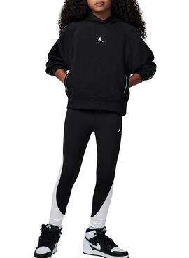 Jordan Dri-FIT Sport Kapuzenpullover in Schwarz für Mädchen.