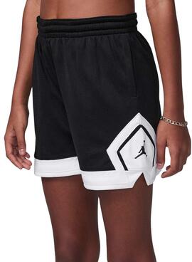 Bermudas Jordan Dri-FIT MJ Diamond Schwarz für Mädchen und Jungen