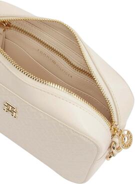 Handtasche Tommy Hilfiger Distinct beige für Damen.