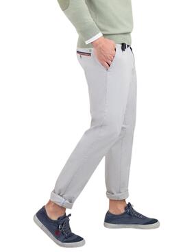 Hose Chino Die Gans Grau Basic für Herren