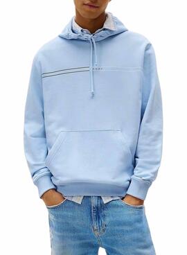 Sweatshirt Tommy Jeans Entry blau für Herren