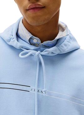 Sweatshirt Tommy Jeans Entry blau für Herren