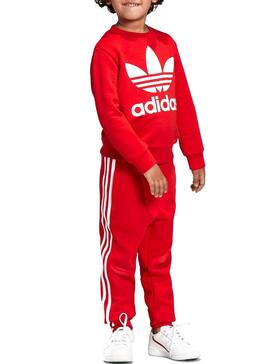 Trainingsanzug Adidas Crew Rot Junge
