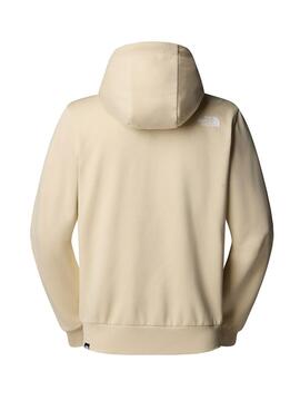 Hoodie The North Face Simple Dome Full Zip in beige für Herren.