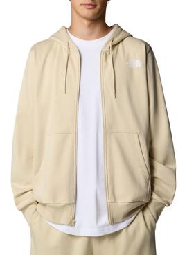 Hoodie The North Face Simple Dome Full Zip in beige für Herren.