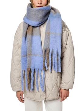 Schal Pieces Lysna blau für Frauen