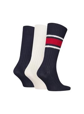 Pack 3 Socken Paare  Tommy Hilfiger Geschenkbox Klassik Multicolor für Männer