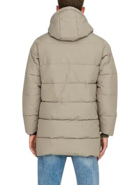 Jacke Gepolsterte  Only and Sons Carl in Beige für Herren.