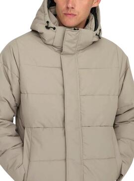 Jacke Gepolsterte  Only and Sons Carl in Beige für Herren.
