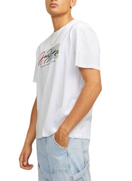 T-Shirt Jack and Jones Portland weiß für Männer