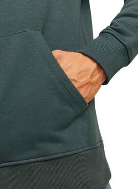 Sweatshirt Jack and Jones Portland in Grün mit Kapuze für Männer