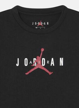 T-Shirt Jordan Jumpman Schwarz für Mädchen und Jungen.