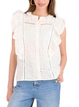  Bluse Naf Naf Ris  Weiße  für Frauen