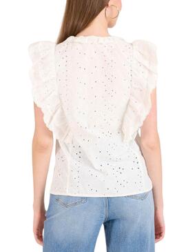  Bluse Naf Naf Ris  Weiße  für Frauen