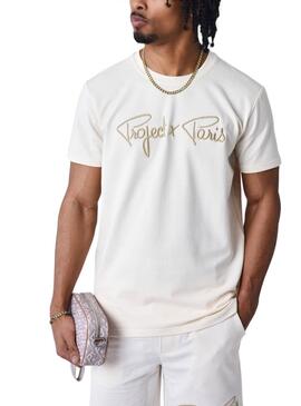 T-shirt Project x Paris Logo creme für Männer.