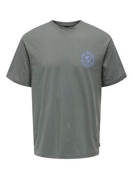 T-shirt Only and Sons Keane grau für Männer