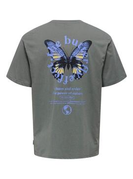 T-shirt Only and Sons Keane grau für Männer