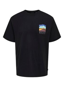 T-Shirt Only and Sons Keane Schwarz für Herren