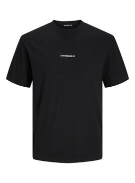 T-Shirt Jack and Jones Raruba schwarz für Männer.