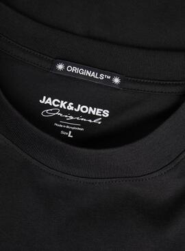 T-Shirt Jack and Jones Raruba schwarz für Männer.