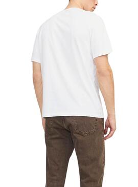 T-Shirt Jack and Jones Summer in Weiß für Männer.