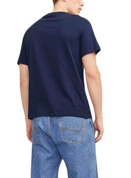 T-Shirt Jack and Jones Summer in Blau für Männer.