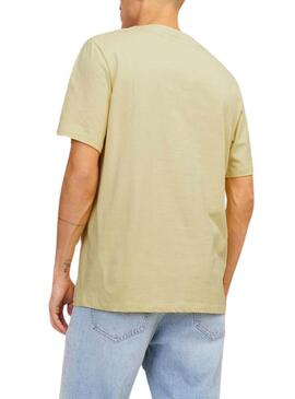 T-Shirt Jack and Jones Summer gelb für Herren