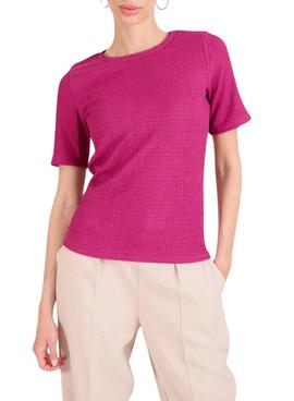 T-Shirt Naf Naf Rosa Pflaume für Frauen